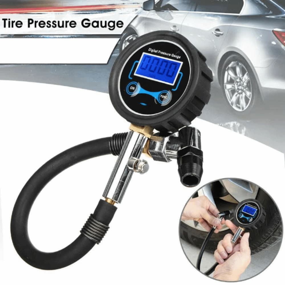 Medidor De Pressão De Pneus Automático , Testador Digital De Alta Precisão Com Display LCD , Acessórios De Teste , Ferra
