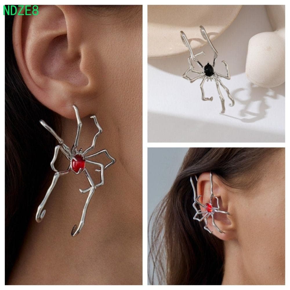 NDZE8 Brincos De Aranha , Pendurados De Rastreamento Escuro Piercing De Joias De Strass Gótico , Evento De Fantasia