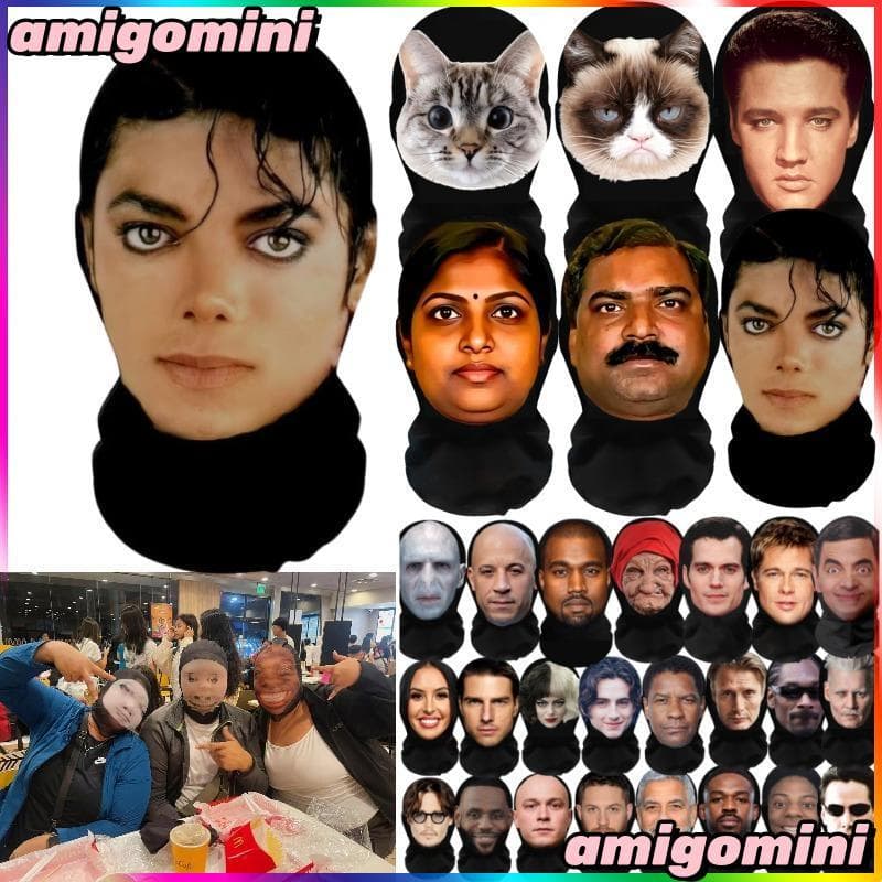 Máscara De cosplay De Paródia Complicada Do Influenciador 3D , Padrão De Dragão De Leite/, Palhaço De Cabeça Grande , Ar