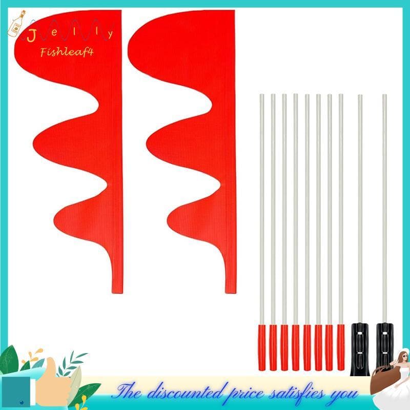 Heheshopjellyfish2 Peças Bandeiras De Segurança Para Bicicletas Bandeira De Bicicleta Infantil , Reboque Ajustável Com 6