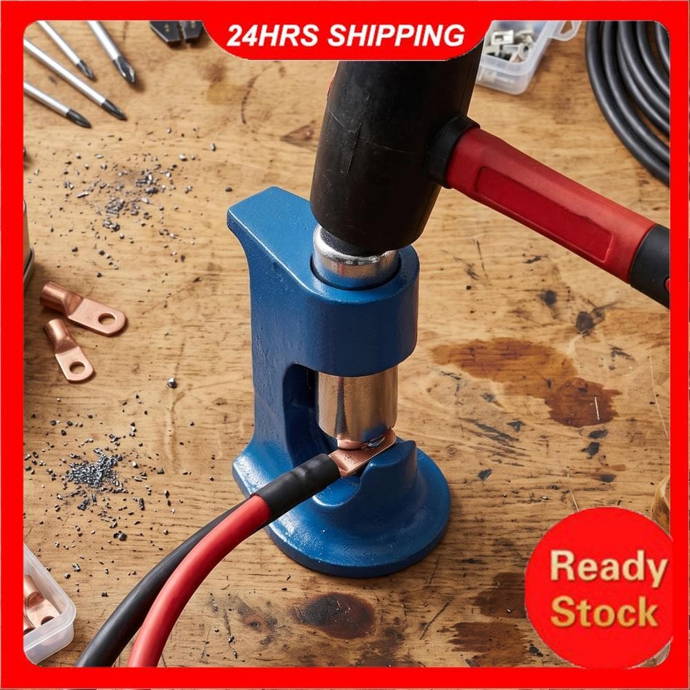 Ferramenta de crimpagem de martelo, ferramenta de crimpagem resistente para cabo de soldagem de bateria de 16 AWG a 4/0