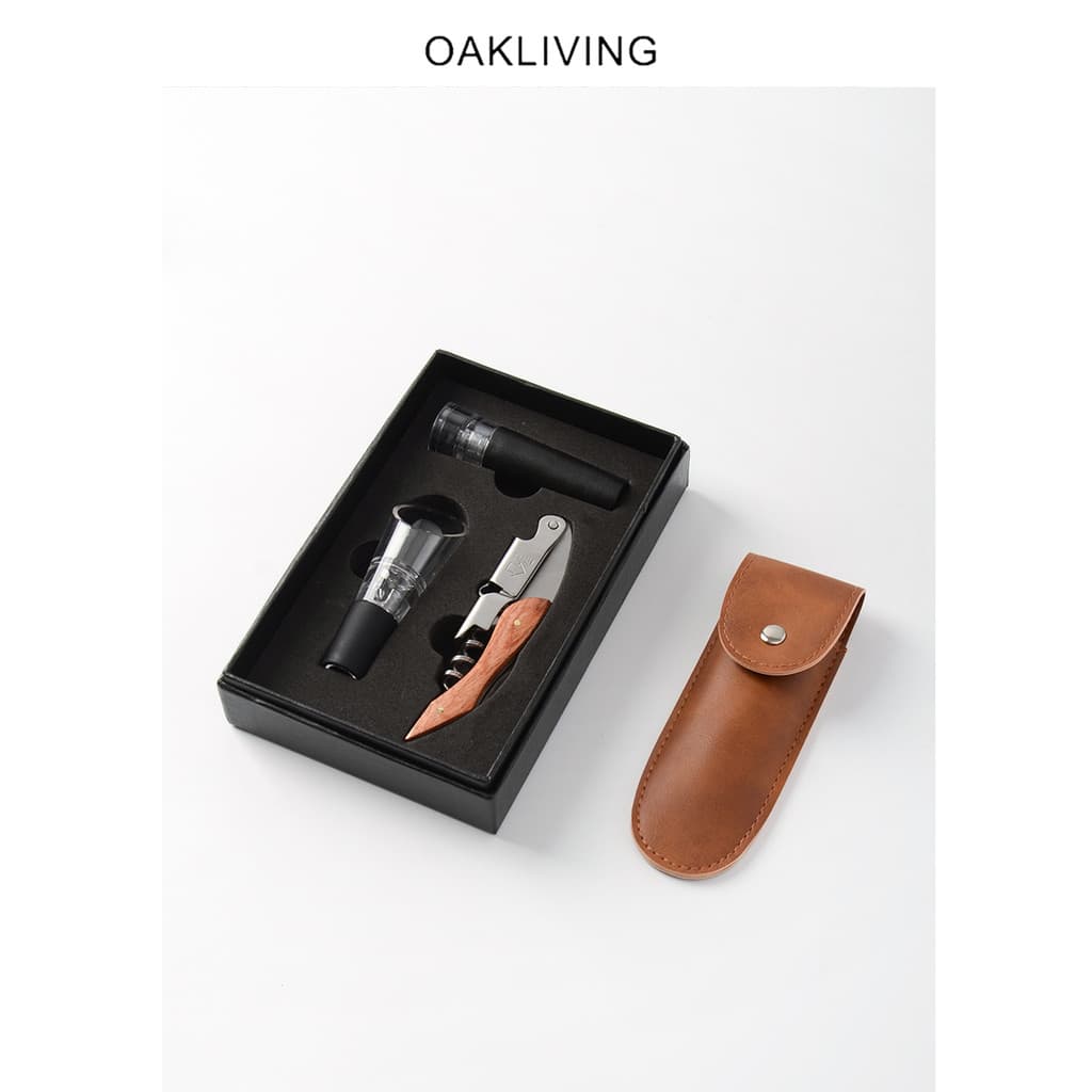 Oakliving Premium multifuncional vinho tinto saca-rolhas aço inoxidável cavalo marinho faca abridor de vinho saca-rolhas