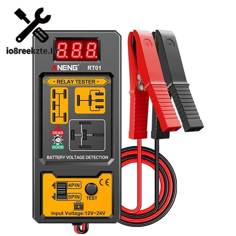 Testador De Relé De Carro 12-24V , Tensão Universal , Luz LED , Verificador De Bateria , Eletrônico Automotivo