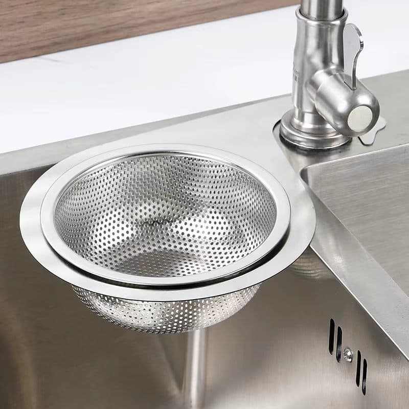Pia da cozinha cisne dreno cesta de aço inoxidável dreno Rack seco molhado separação gancho filtro lixo cesta sobras sob