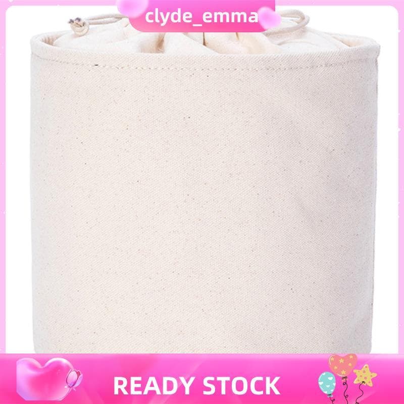 Bolsa Feminina Alta Organizadora Inserção Lona Redonda De Armazenamento Cosmética