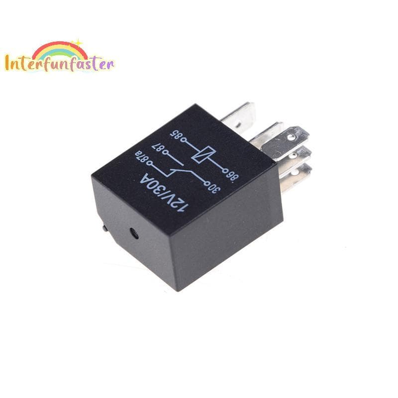 [Interfunfasterfunb] DC 12V 5 Pinos 30A Relé De Comutação Automotiva Bicicleta Para Carro [Novo]
