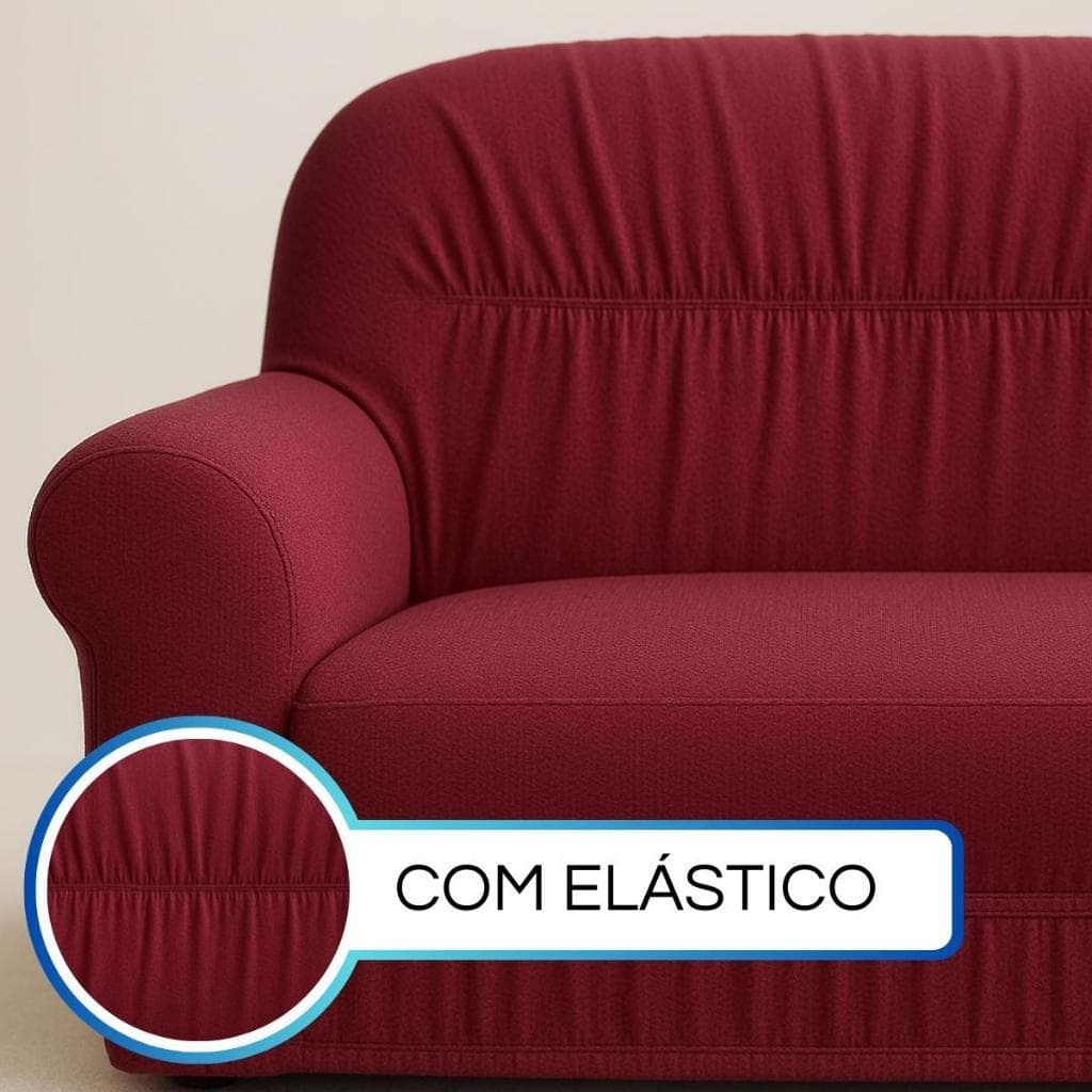 Kit Capa Sofá Elástico 2/3 Lugares Alta Qualidade Malha em Gel Resistente Confortável Varias Alta Qualidade Cores Vivas