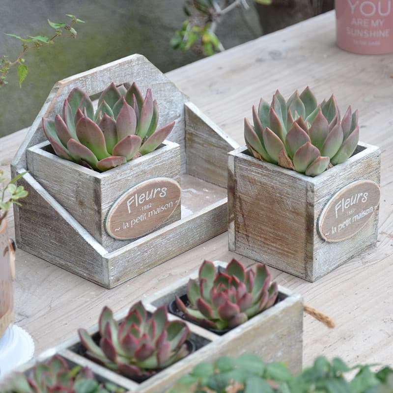 Comércio exterior exportação vaso de flores americano Pastoral Retro planta suculenta vaso único cinza jardinagem vaso d