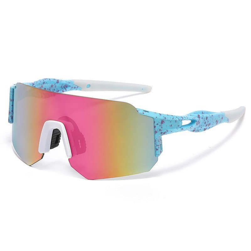 Novos óculos de sol esportivos à prova de vento, óculos coloridos para ciclismo ao ar livre, óculos de sol com proteção