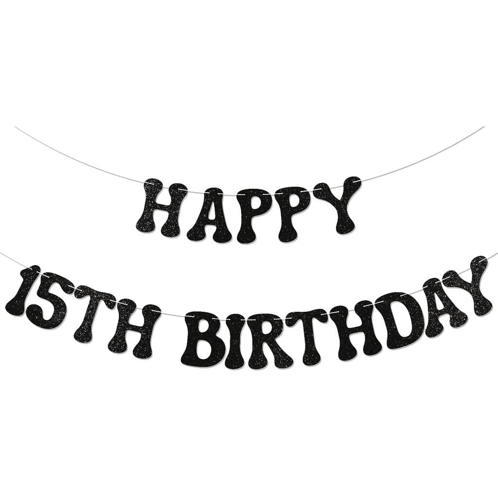 Faixa de Aniversário de 15 Anos - Feliz 15 Anos, Decoração de Aniversário Bruh, Faixa "Bruh É Meu 15º Aniversário", Deco