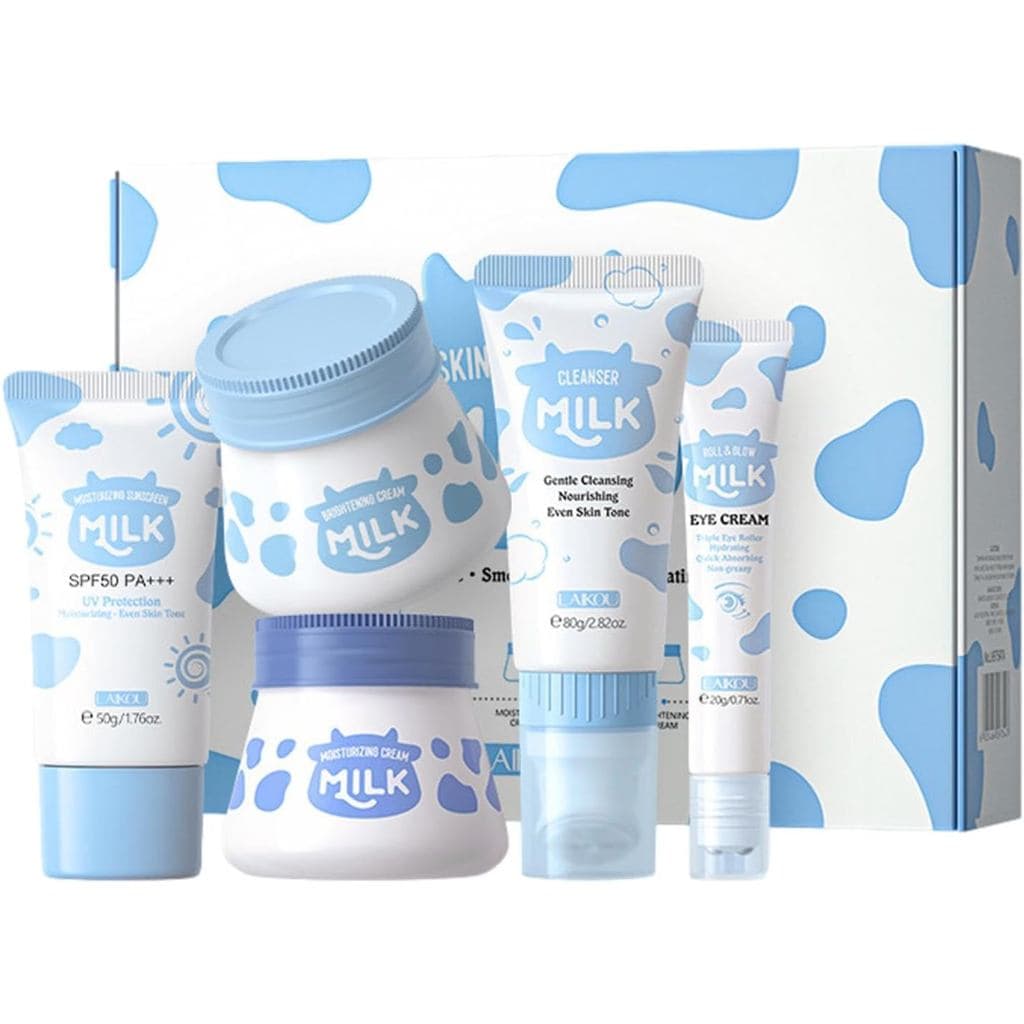 Conjuntos e Kits de Cuidados com a Pele, 5 Peças, Produtos de Cuidados com a Pele para Crianças com Proteína, Presentes