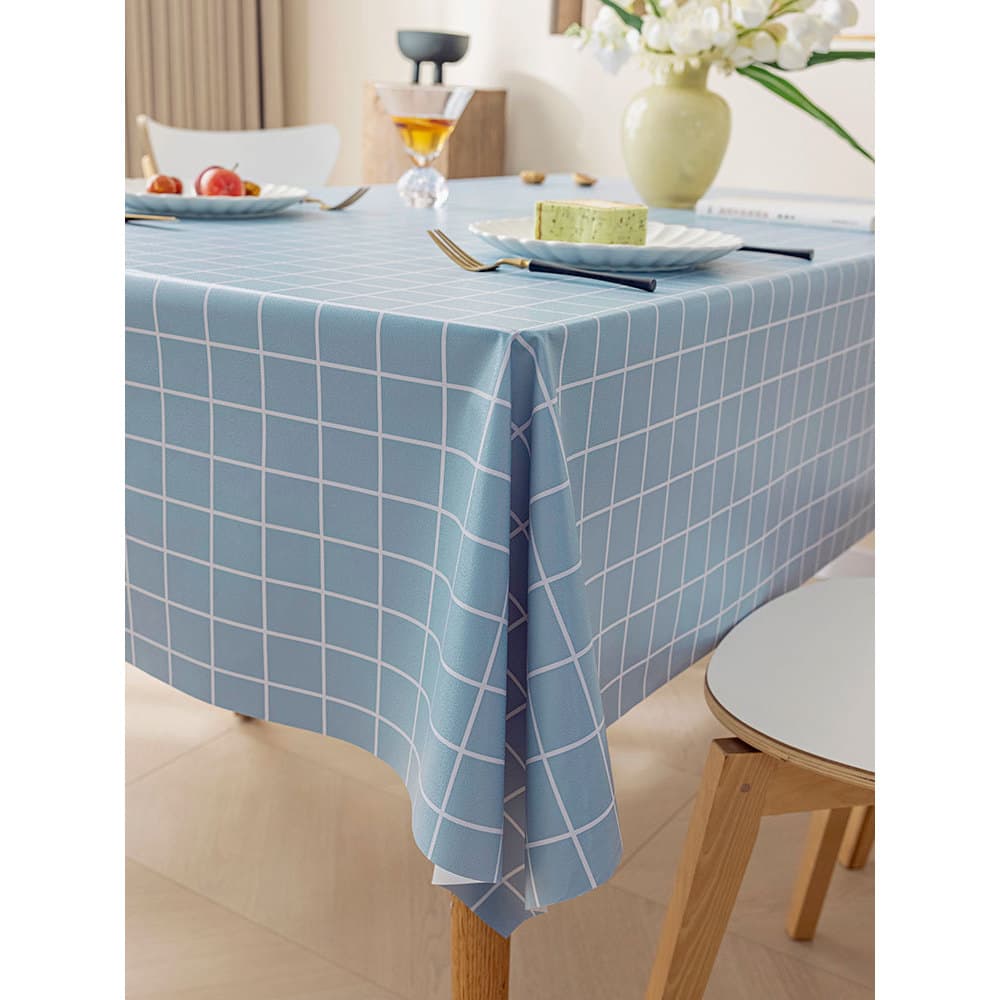 Toalha de mesa descartável à prova de óleo, à prova d'água, luz, luxo, alta qualidade, pvc, mesa de café, estilo ins