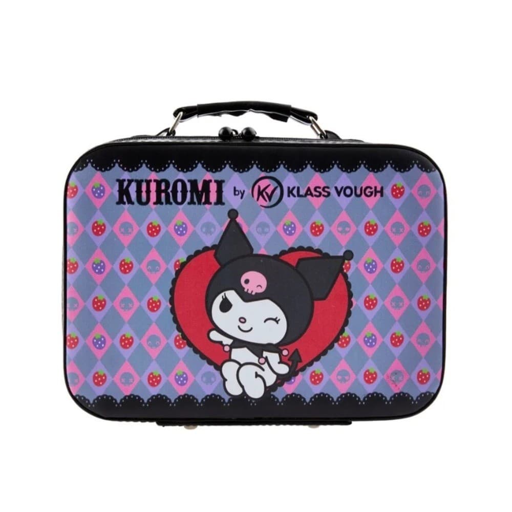 Mini Maleta de Maquiagem com Espelho Kuromi - Klass Vough