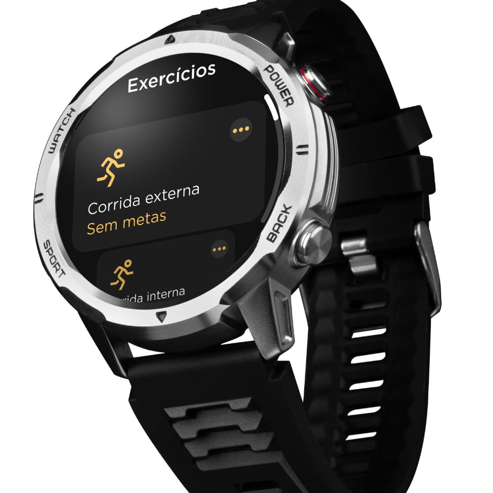 Smartwatch Technos Connect Sports Call Prata - TSPORTSCAA/6K
