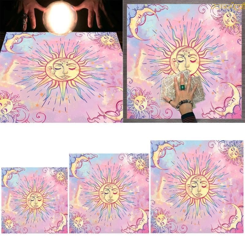 Colorido Tarô Capa Mesa Sagrado Toalha Lua Para Prática Espiritual Festa Casamento Dezembro