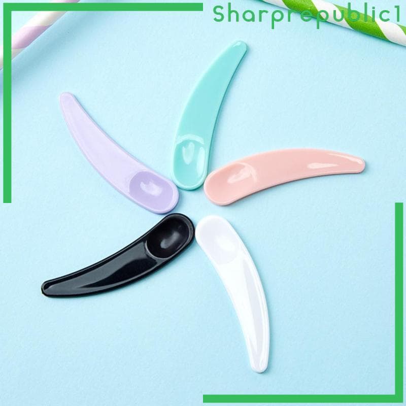 [Sharprepublic1] 100pcs Mini Colher Cosmética De Máscara Ferramenta DIY Para Salão De Viagem-Opcional