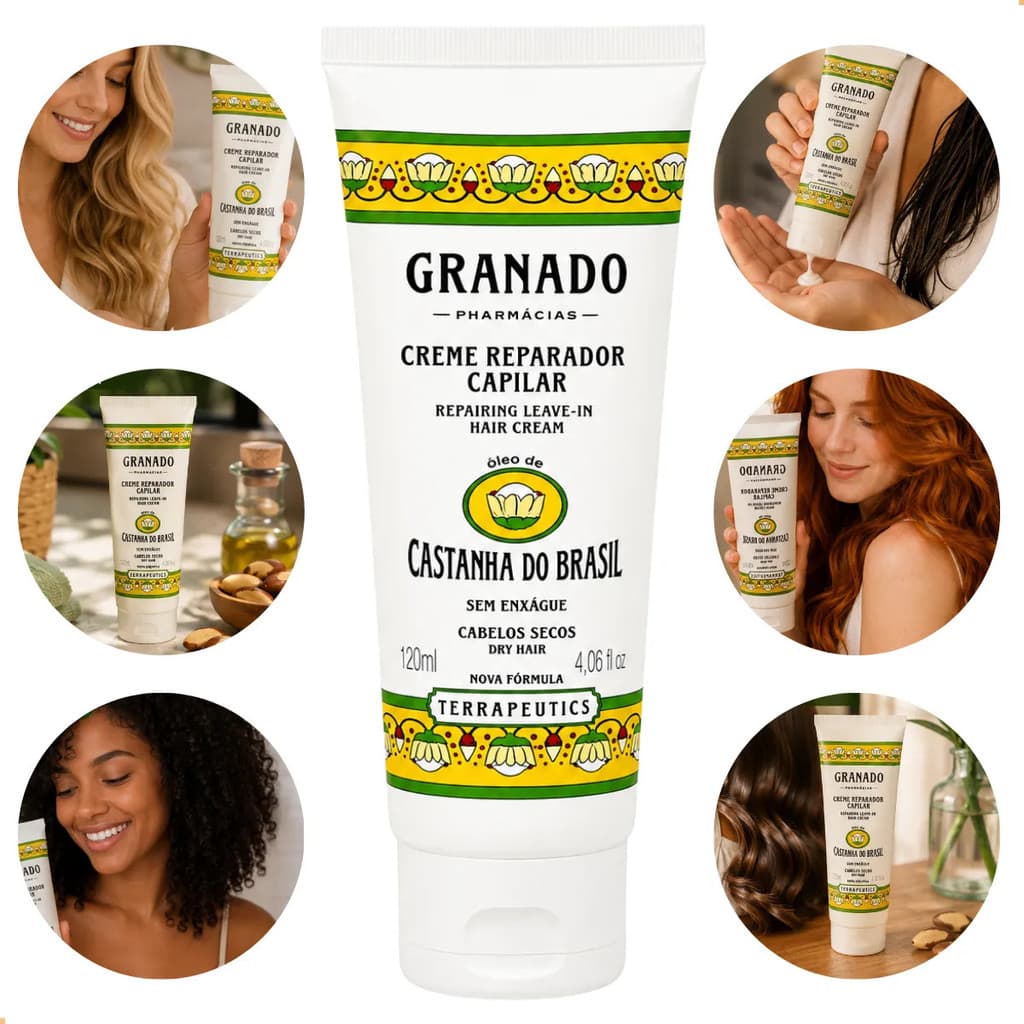 Creme Capilar Reparador Granado Protetor Castanha 120ml Hair