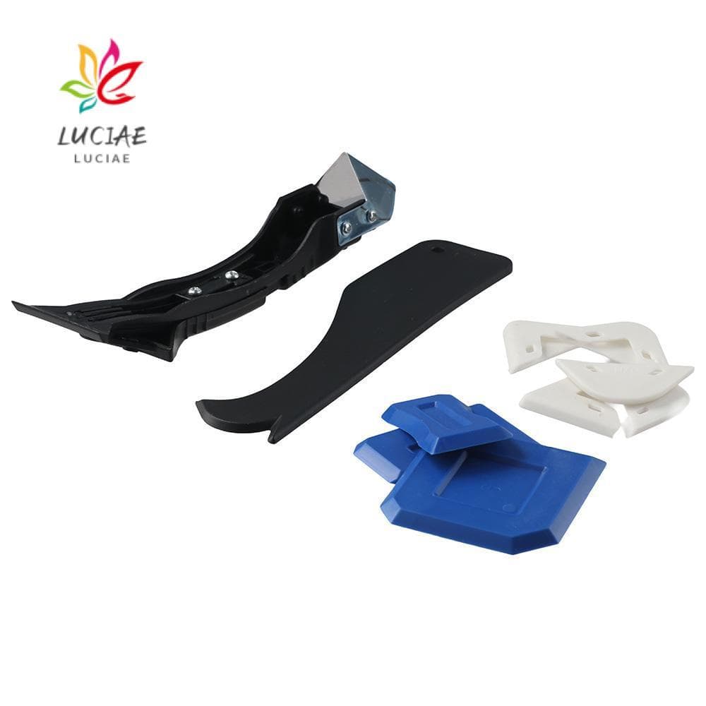LUCIAE Kit Raspador De Argamassa , Ferramenta De Calafetagem De Silicone De Aço Inoxidável , Conjunto De Ferramentas De