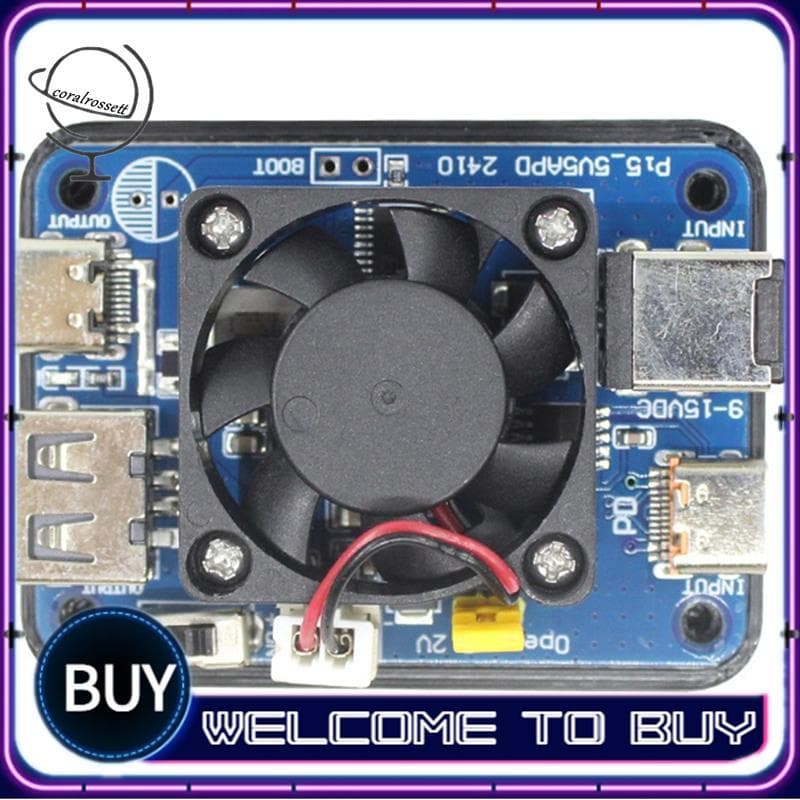 Módulo De Alimentação PD 5V5A USB-C E Porta Dupla A Para Raspberry Pi5 9-15V 5V