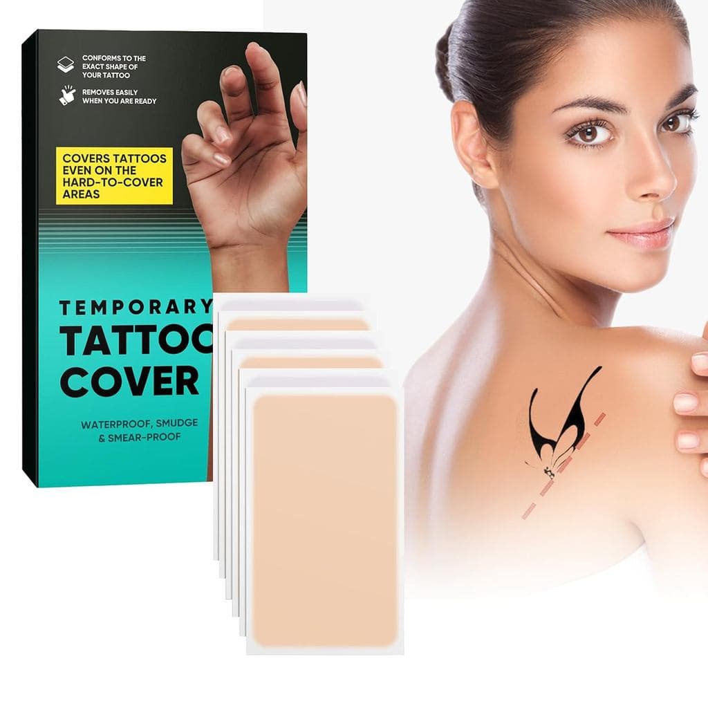 Adesivo para Cobrir Tatuagens, Maquiagem Invisível para Cobrir Tatuagens, Impermeável e Resistente ao Suor, Fita Ultra F