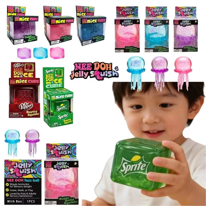 Medusa Cube Squeeze Toys Stress Relief Fidget Para Crianças E Adultos