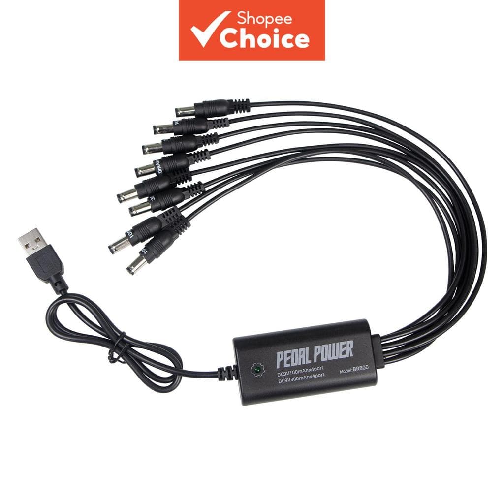 Fonte De Alimentação Para Pedal De Guitarra , Portátil , 8 Saídas DC Isoladas Placa De Efeito 9V , Entrada Tipo C , 5V ,