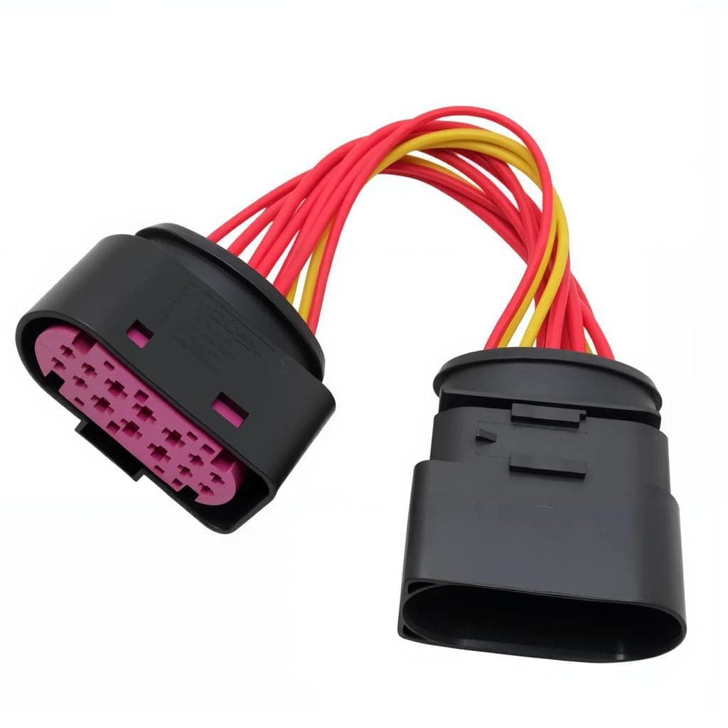1J0973737 Kit Adaptador de Fiação para Faróis de 10-14 Pinos para VW Audi Halógeno Xenon |   Conjunto de Conectores de F