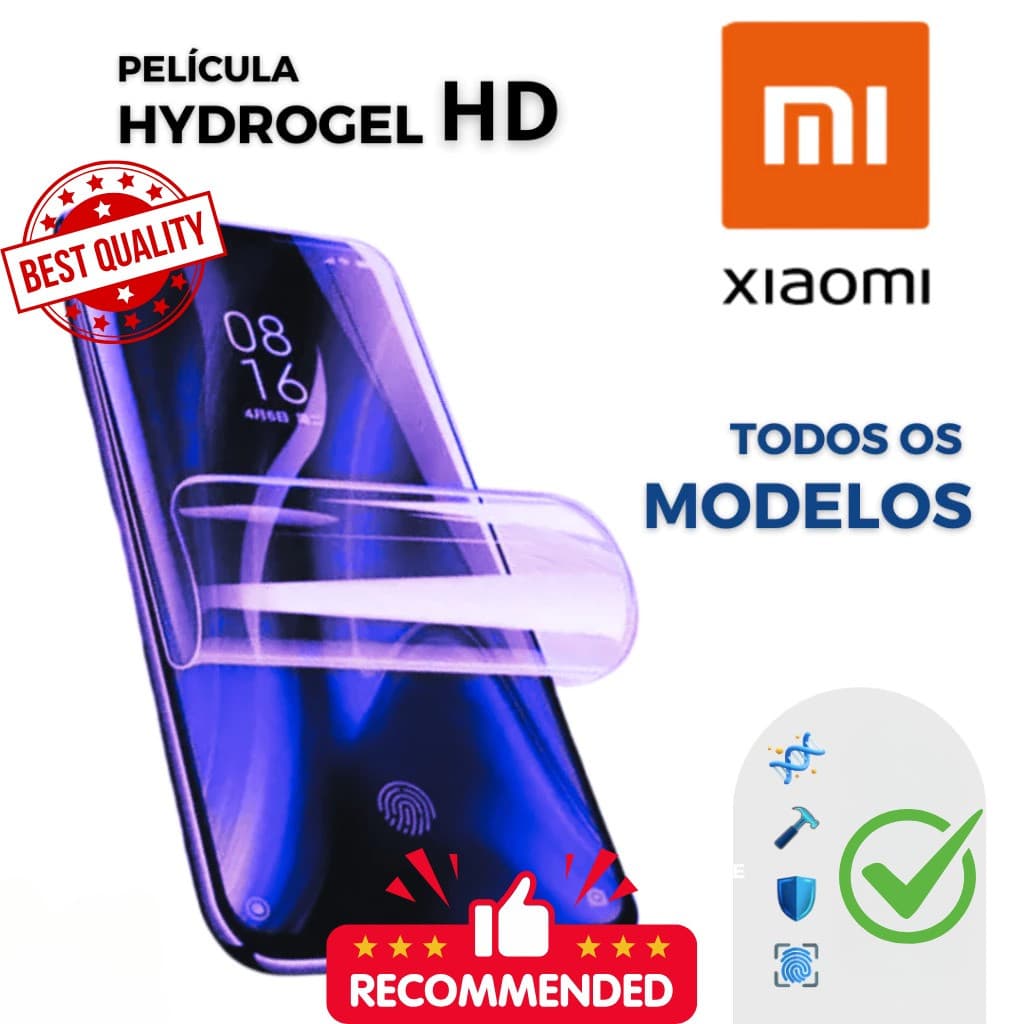 Película Hidrogel Xiaomi Redmi Note 14 13 12 11 10 9 8 7 Pro Plus Anti Impacto Transparente Fosca