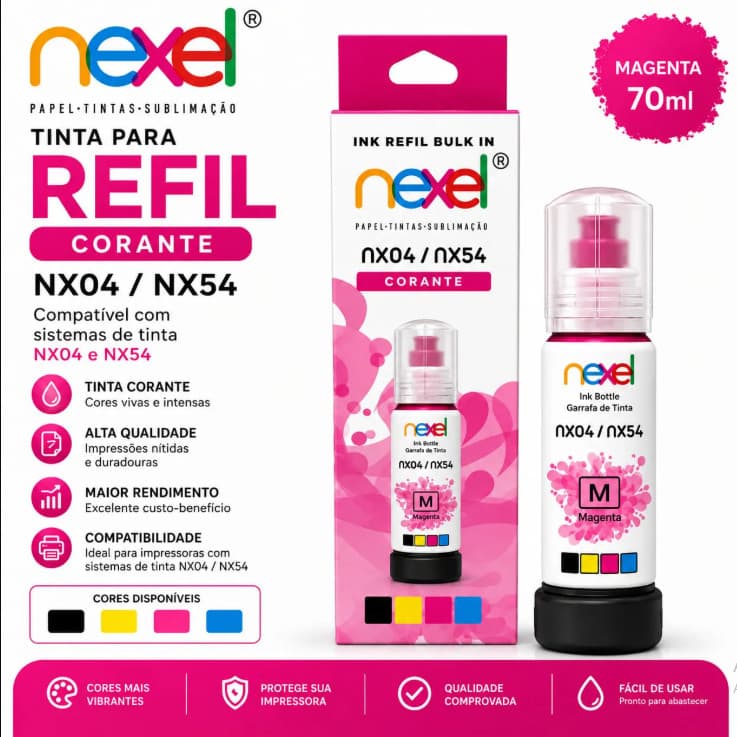 Tinta epson 504/544 70ml magenta Nexel