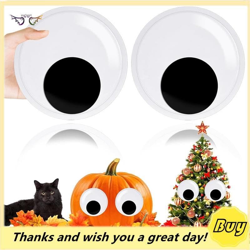 Olhos Gigantes 6 Polegadas 2 Peças Arregalados Com Autoadesivo Para Artesanato DIY-Ornamentos Decorações De Natal De Hal