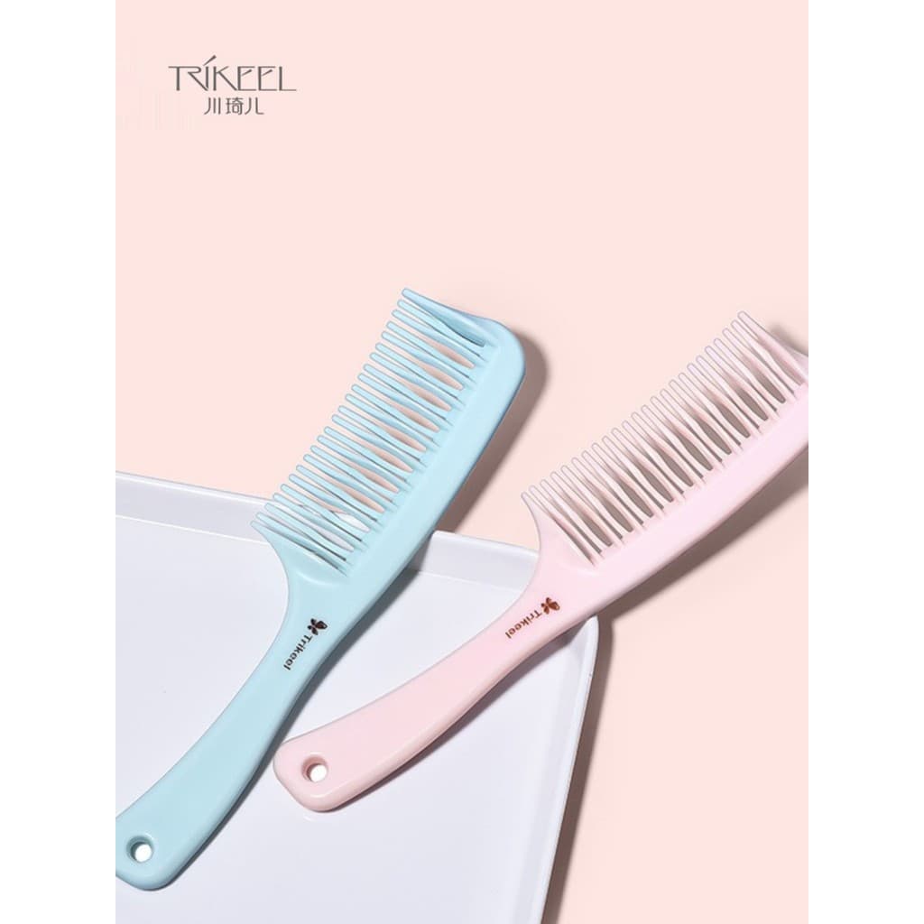 Chuanqier ABS casa uso diário cabeleireiro alisamento pente denso curvado dente Anti-estático alisamento Curling pente d