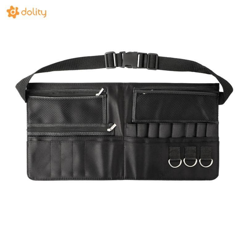 [Acituna] Bolsa Com Cinto Para Pincel De Maquiagem Ajustável , Avental Dobrável Portátil Cosmetologistas , Atrás Dos Cen