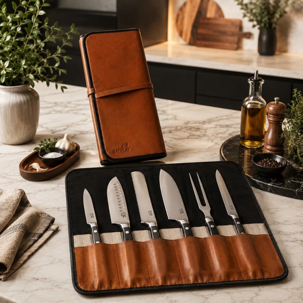 Porta Facas para Gaveta Cozinha Funcional Compacto Resistente Melhor Organização Diária Bolsa Chef