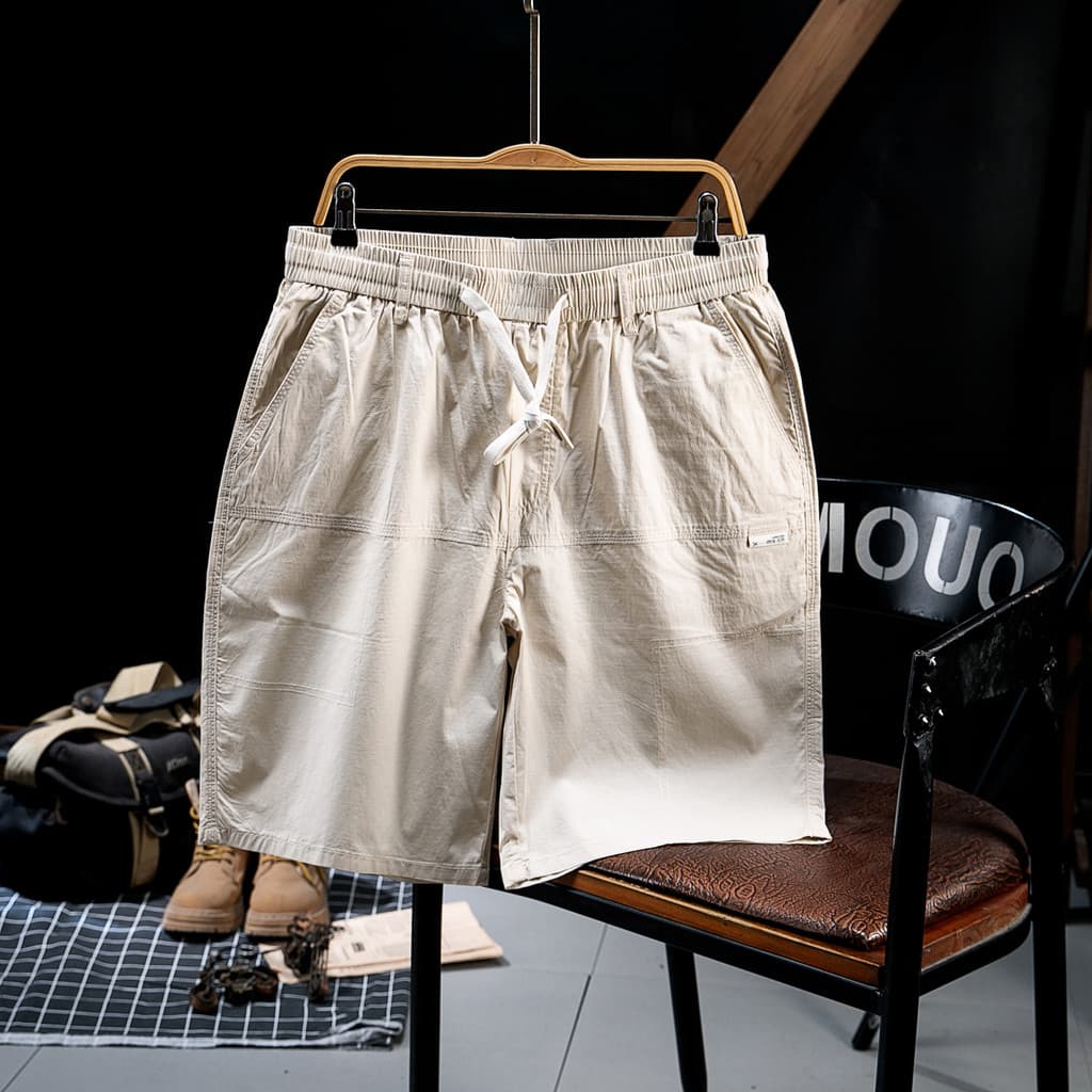 2026 novo estilo verão Shorts casuais masculino gordo gordo mais gordura plus Size solto calças de cinco pontos calças r