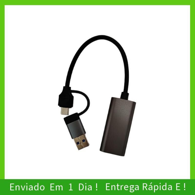 - joyce HD Para USB + Interface De Cabeça Dupla Tipo C-Placa De Captura Compatível Com Dispositivo De Vídeo 1080P