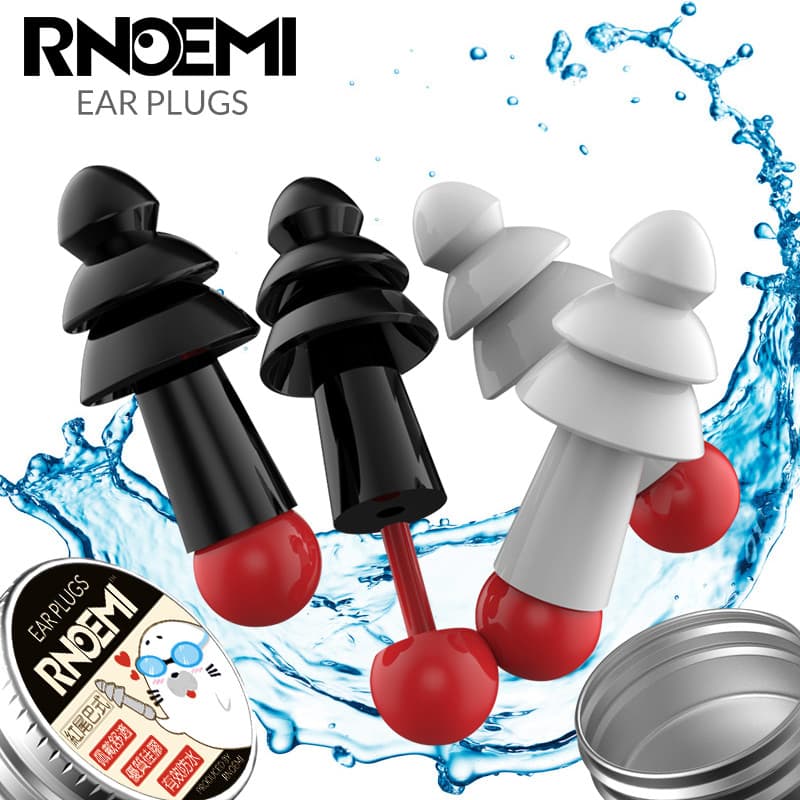 Tampões de ouvido para natação profissional, à prova d'água, Silicone, lavagem de cabelo, orelhas de banho, entrada anti