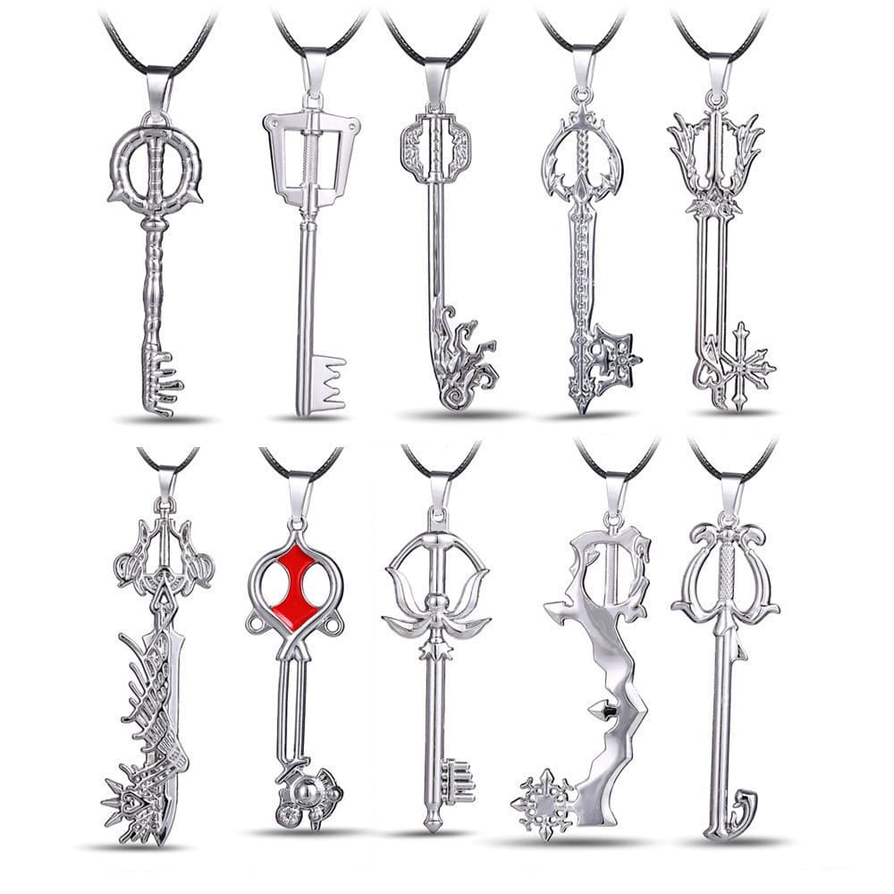 Colar com pingente de coração tn0f, 10 tipos de pingentes Kingdom Hearts YOCC.