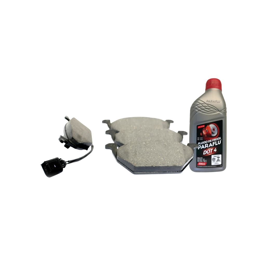 KIT FLUIDO FREIO DOT-4 +PASTILHA FREIO GOLF 1.6/.8/2.0 TRW