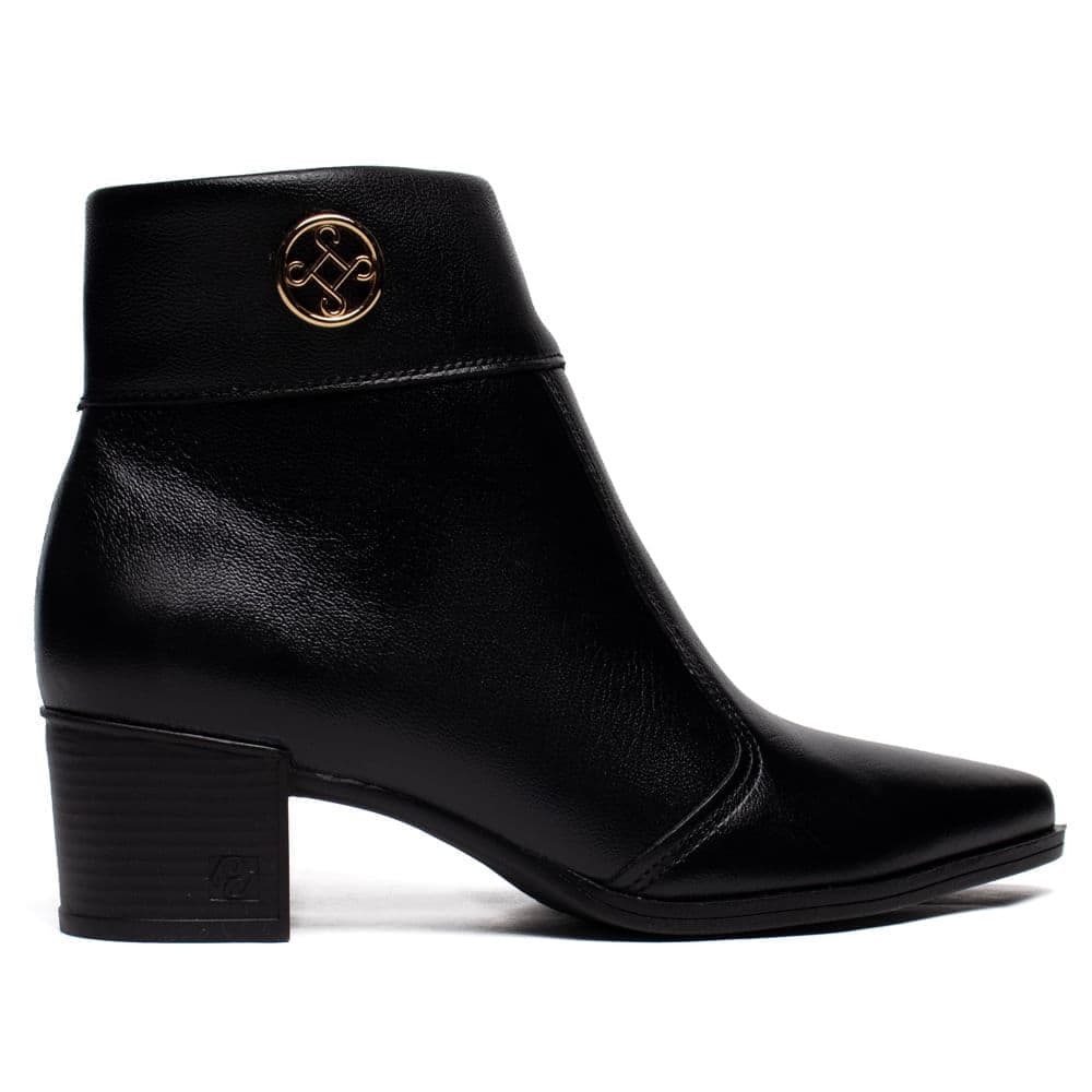Bota Feminina Pegada Couro Frontier Preto