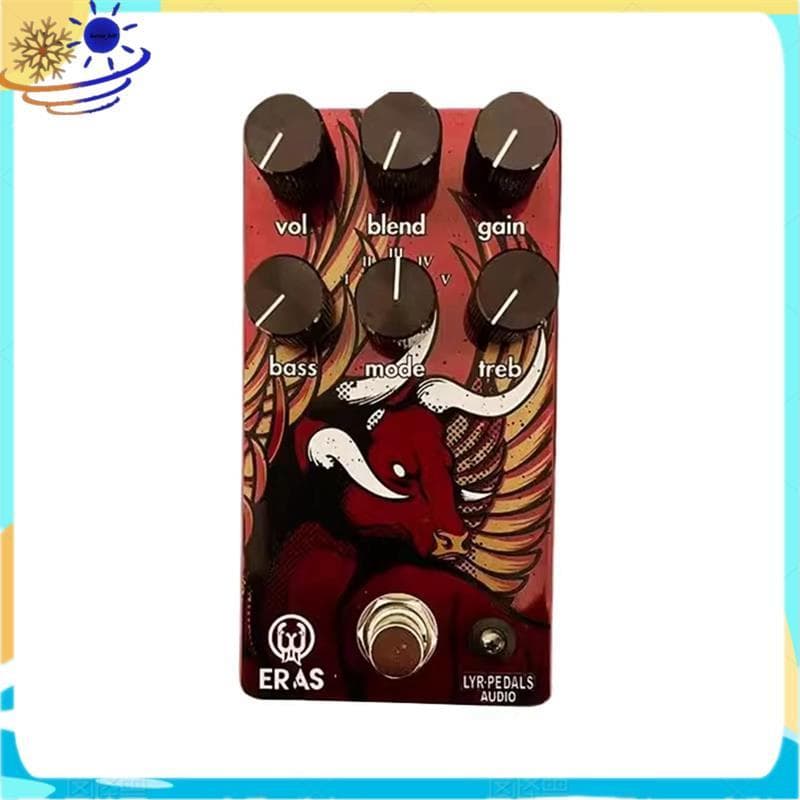 [Le's Shop] Pedal De Efeitos De Guitarra De Alto Ganho , Distorção Elétrica , Acessórios De Bloco Único