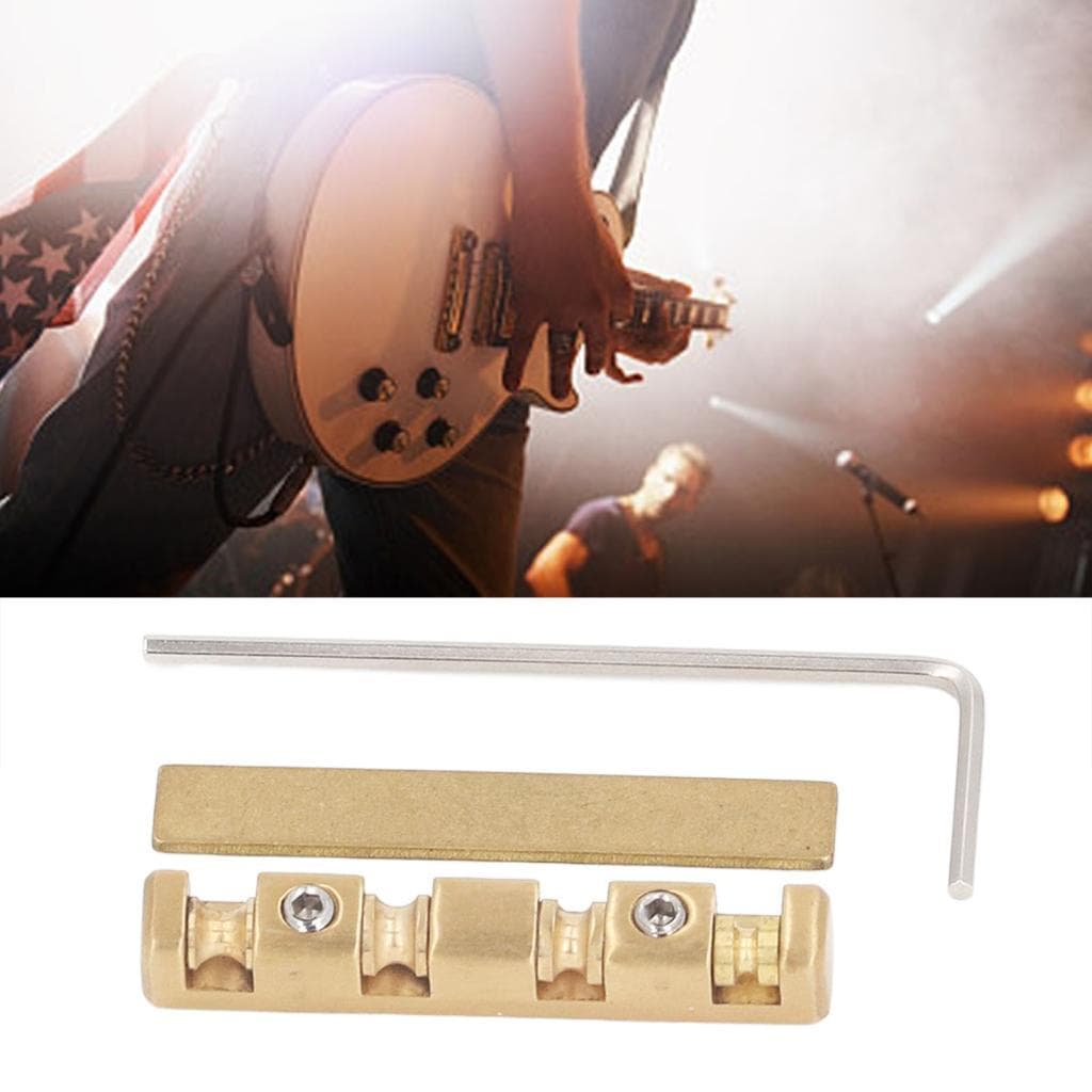 Porca de guitarra 42mm substituição de ponte de latão ajustável para guitarras elétricas ST
