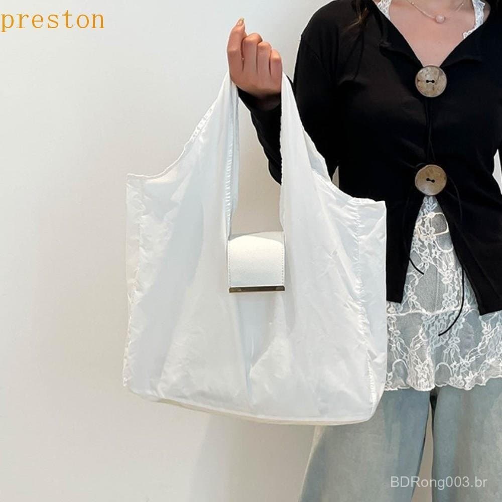 PRESTON Mini Sacola De Chaveiro , Compras Dobrável Reutilizável De Grande Capacidade , Ecológica
