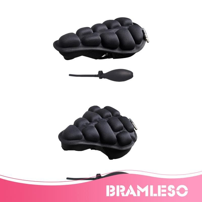[Bramleso] Capa De Selim De Bicicleta Soft Assento Inflável Almofada Confortável