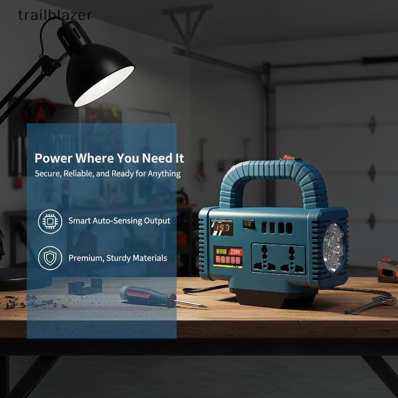 Inversor 150W 21V A 220V Múltiplas Portas USB AC De Alta Eficiência Para Fonte De Alimentação De Acampamento Portátil