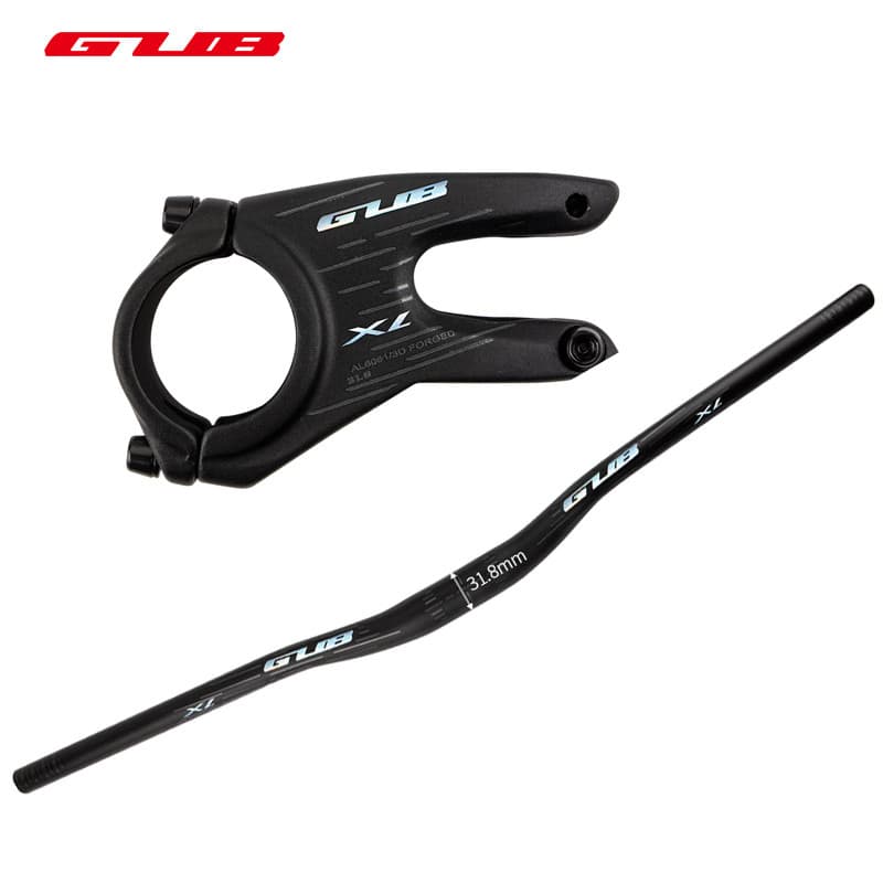 GUB Mountain bike guiador suporte guiador fora de estrada AM Dirt bike andorinha guiador 780mm torneira negativo curto R