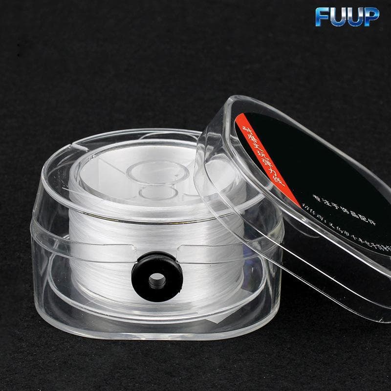 FUUP 100/80/75M Forte Elástico Cristal Miçangas Cabo Para Pulseiras Estiramento Fio Corda Nelace DIY Jóias Fazendo Cabos