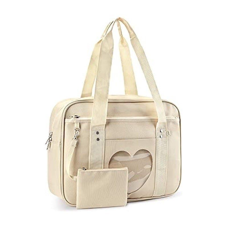 Bolsa Ita Coração Escola Japonesa Kawaii Grande Ombro Anime .