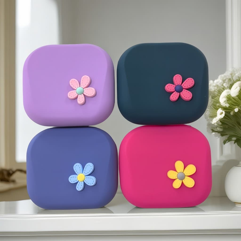 2026 novo estilo magnético Silicone moeda bolsa portátil bonito fone de ouvido saco de armazenamento fresco caso chave c