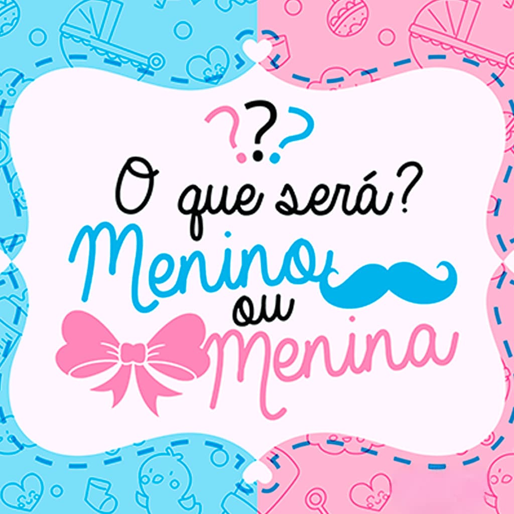 Painel TNT Chá Revelação "Menino ou Menina?" – 1,00m x 1,40m