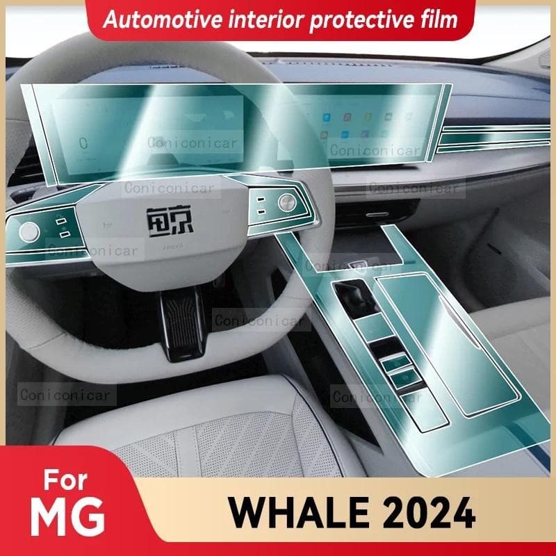 Para MG WHALE 2024 2025 Interior Do Carro Console Central Tela Película Protetora Anti-Risco Reparação Filme Adesivo Ace